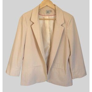 Asos Light Pink Open Front Blazer Womens Size 10 Professional Office Feminine